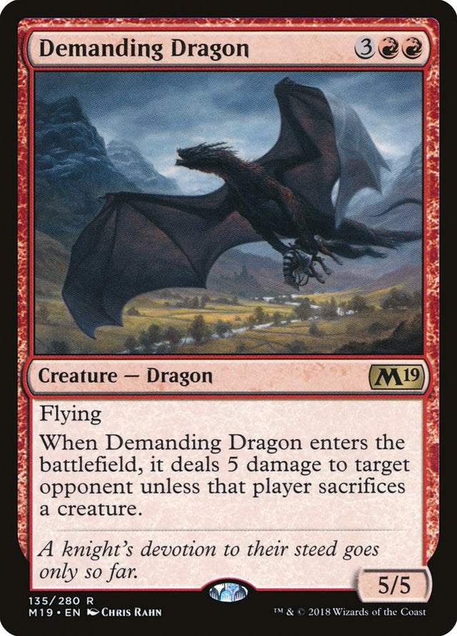 Demanding Dragon [Core Set 2019] - PCA Designer Toys