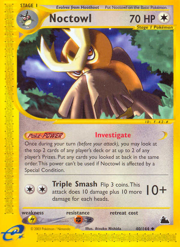 Noctowl (40/144) [Skyridge] - PCA Designer Toys