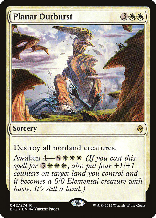 Planar Outburst [Battle for Zendikar] - PCA Designer Toys
