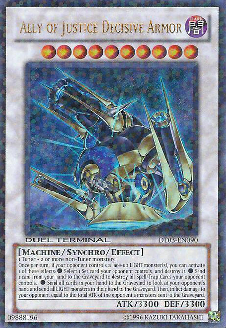 Ally of Justice Decisive Armor [DT03-EN090] Ultra Rare - PCA Designer Toys