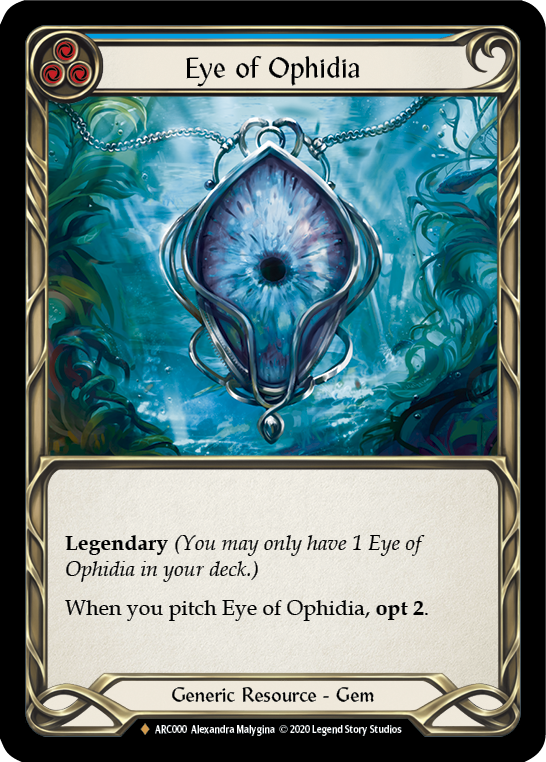 Eye of Ophidia [U-ARC000] (Arcane Rising Unlimited)  Unlimited Rainbow Foil - PCA Designer Toys