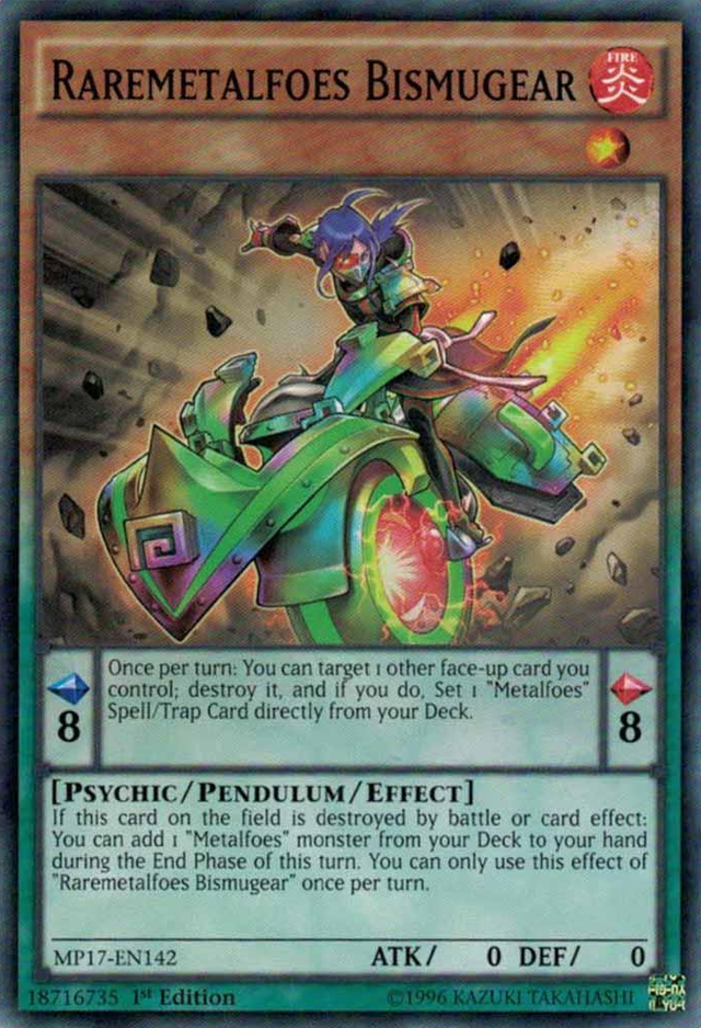 Raremetalfoes Bismugear [MP17-EN142] Common - PCA Designer Toys