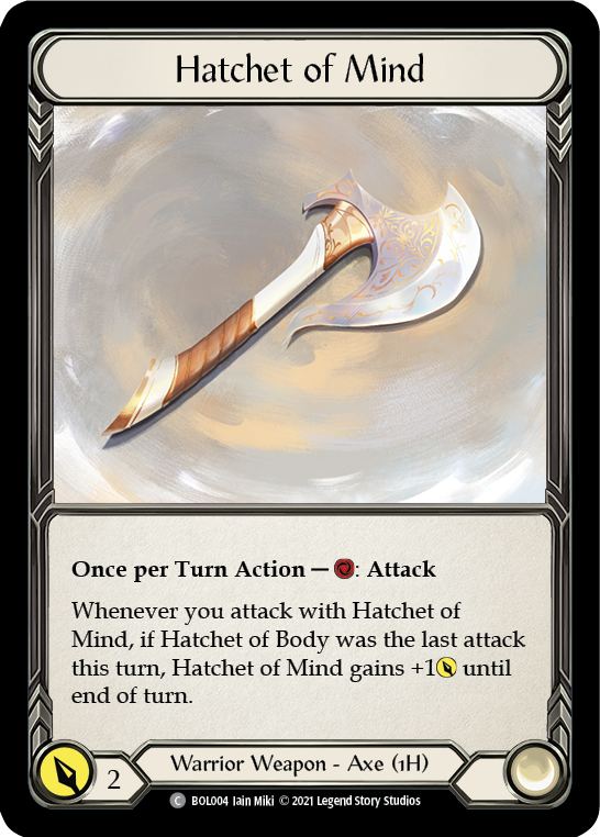 Hatchet of Mind [BOL004] (Monarch Boltyn Blitz Deck) - PCA Designer Toys