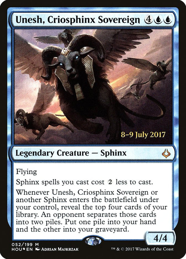 Unesh, Criosphinx Sovereign [Hour of Devastation Prerelease Promos] - PCA Designer Toys