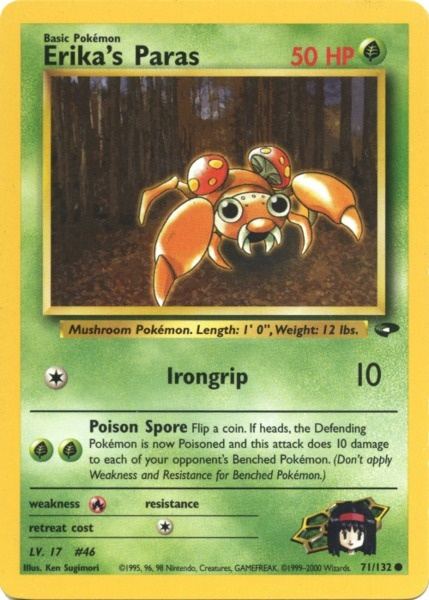 Erika's Paras (71/132) [Gym Challenge Unlimited] - PCA Designer Toys