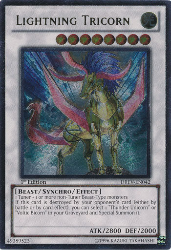 Lightning Tricorn [DREV-EN042] Ultimate Rare - PCA Designer Toys