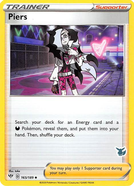 Piers (165/189) (Eevee Deck) [Battle Academy 2022] - PCA Designer Toys
