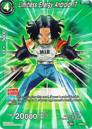 Limitless Energy Android 17 (EX03-17) [Ultimate Box] - PCA Designer Toys