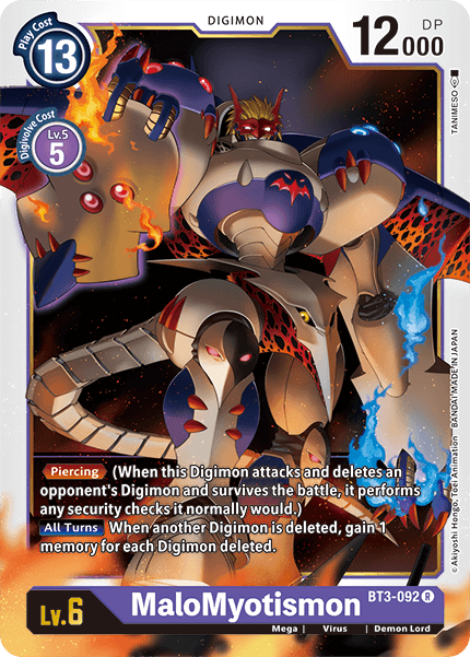 MaloMyotismon [BT3-092] [Release Special Booster Ver.1.5] - PCA Designer Toys
