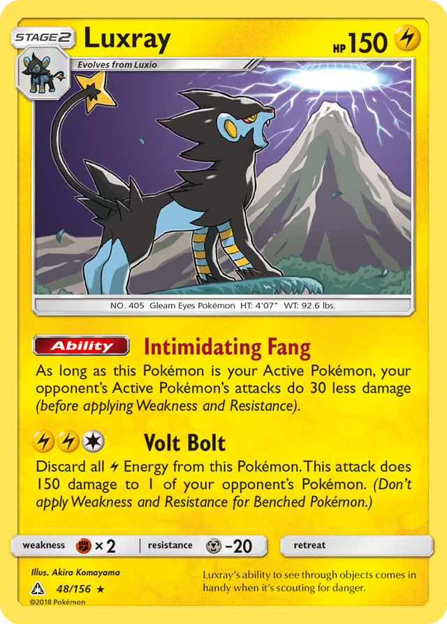 Luxray (48/156) [Sun & Moon: Ultra Prism] - PCA Designer Toys