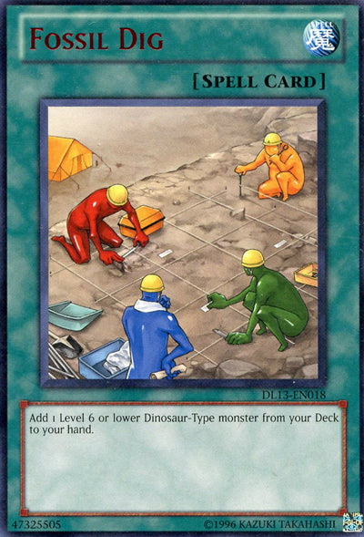 Fossil Dig (Red) [DL13-EN018] Rare - PCA Designer Toys