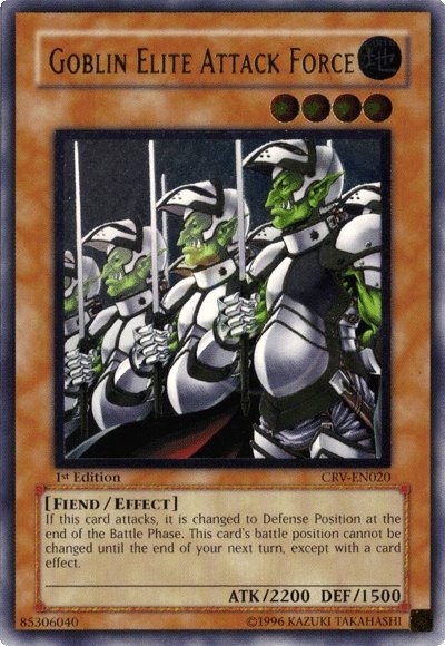 Goblin Elite Attack Force [CRV-EN020] Ultimate Rare - PCA Designer Toys