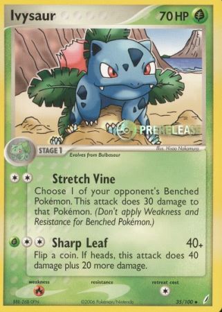 Ivysaur (35/100) (Prerelease Promo) [Nintendo: Black Star Promos] - PCA Designer Toys