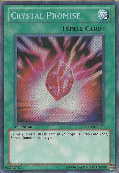 Crystal Promise [RYMP-EN052] Secret Rare - PCA Designer Toys
