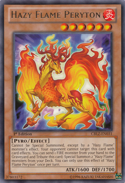 Hazy Flame Peryton [CBLZ-EN031] Rare - PCA Designer Toys
