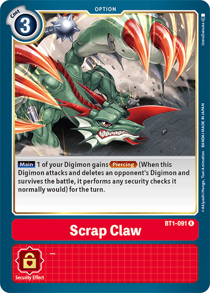 Scrap Claw [BT1-091] [Release Special Booster Ver.1.5] - PCA Designer Toys