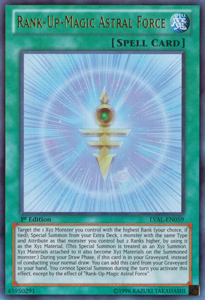 Rank-Up-Magic Astral Force [LVAL-EN059] Ultra Rare - PCA Designer Toys