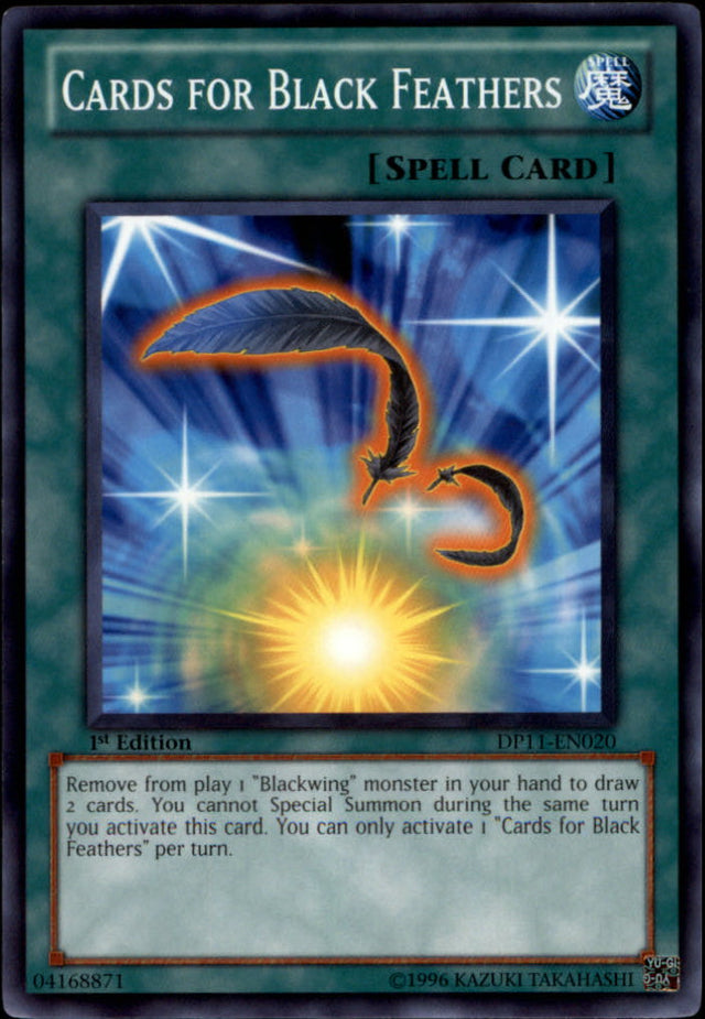 Cards for Black Feathers [DP11-EN020] Common - PCA Designer Toys