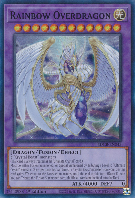 Rainbow Overdragon [SDCB-EN043] Super Rare - PCA Designer Toys