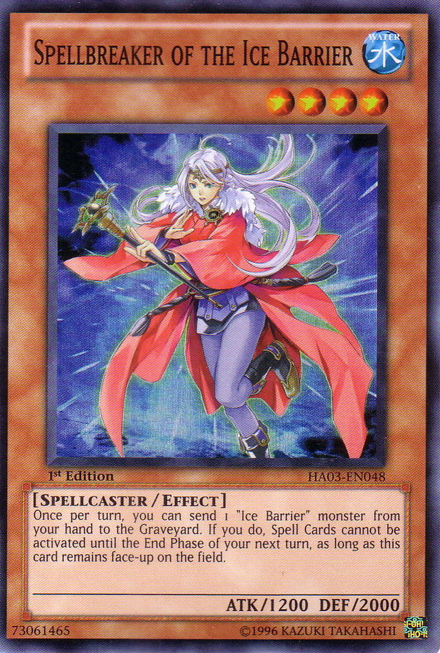 Spellbreaker of the Ice Barrier [HA03-EN048] Super Rare - PCA Designer Toys
