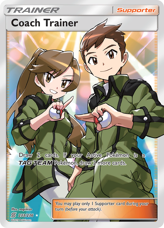 Coach Trainer (233/236) [Sun & Moon: Unified Minds] - PCA Designer Toys