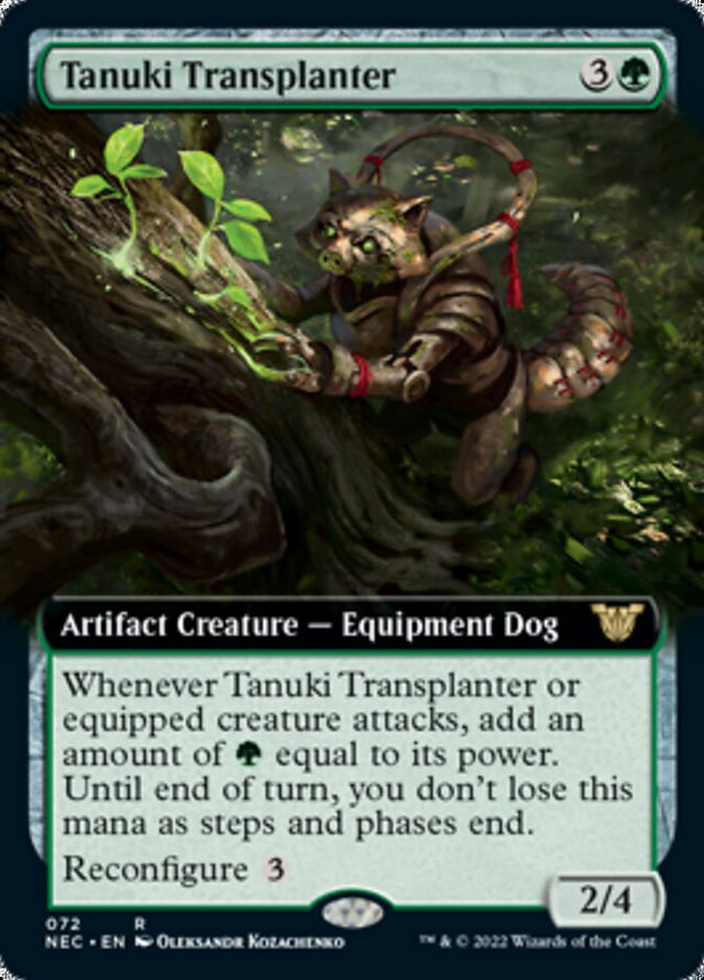 Tanuki Transplanter (Extended Art) [Kamigawa: Neon Dynasty Commander] - PCA Designer Toys
