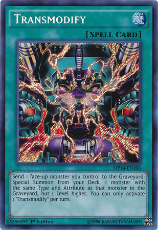 Transmodify [MP14-EN106] Secret Rare - PCA Designer Toys