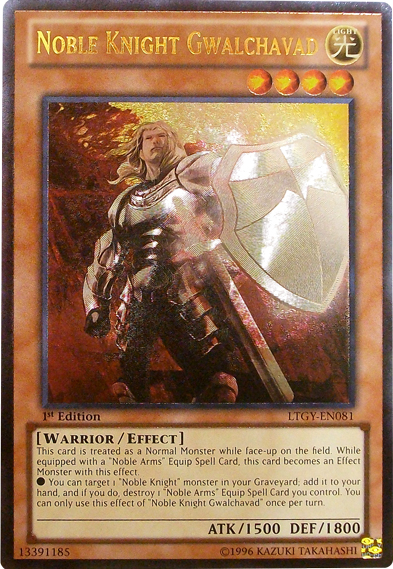 Noble Knight Gwalchavad [LTGY-EN081] Ultimate Rare - PCA Designer Toys
