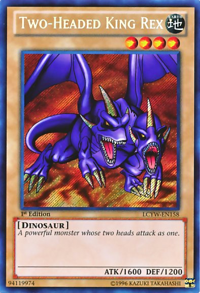 Two-Headed King Rex [LCYW-EN158] Secret Rare - PCA Designer Toys