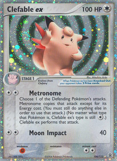 Clefable ex (106/112) [EX: FireRed & LeafGreen] - PCA Designer Toys