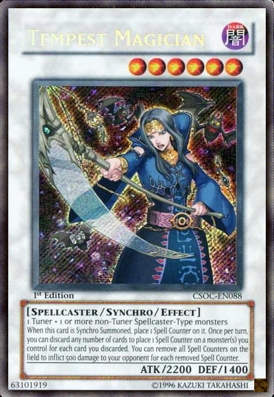 Tempest Magician [CSOC-EN088] Secret Rare - PCA Designer Toys