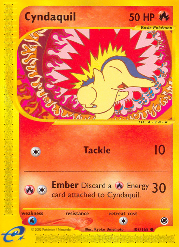 Cyndaquil (105/165) [Expedition: Base Set] - PCA Designer Toys