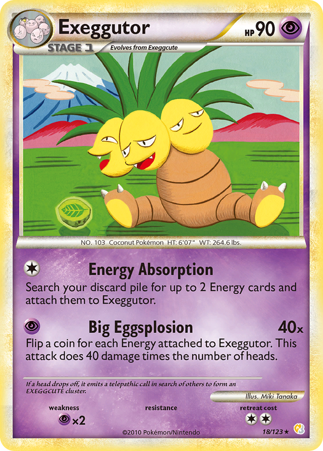 Exeggutor (18/123) [HeartGold & SoulSilver: Base Set] - PCA Designer Toys