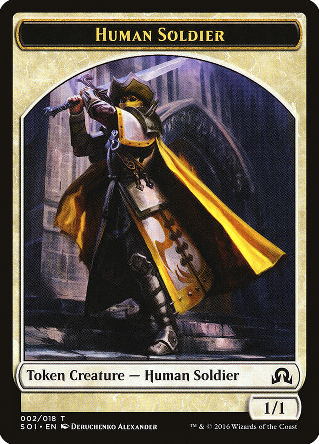Human Soldier Token [Shadows over Innistrad Tokens] - PCA Designer Toys
