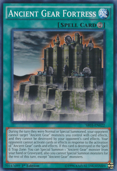 Ancient Gear Fortress [SR03-EN022] Common - PCA Designer Toys