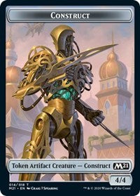 Construct // Zombie Double-sided Token [Core Set 2021 Tokens] - PCA Designer Toys
