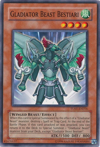 Gladiator Beast Bestiari [TU01-EN016] Common - PCA Designer Toys