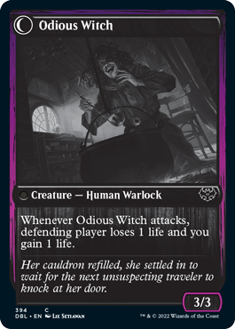 Ragged Recluse // Odious Witch [Innistrad: Double Feature] - PCA Designer Toys