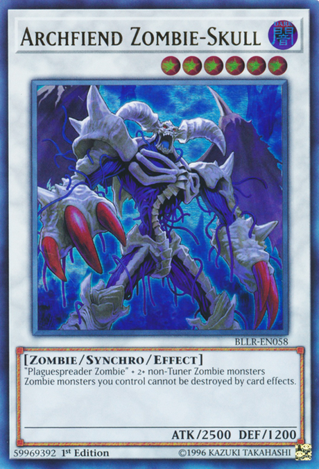 Archfiend Zombie-Skull [BLLR-EN058] Ultra Rare - PCA Designer Toys