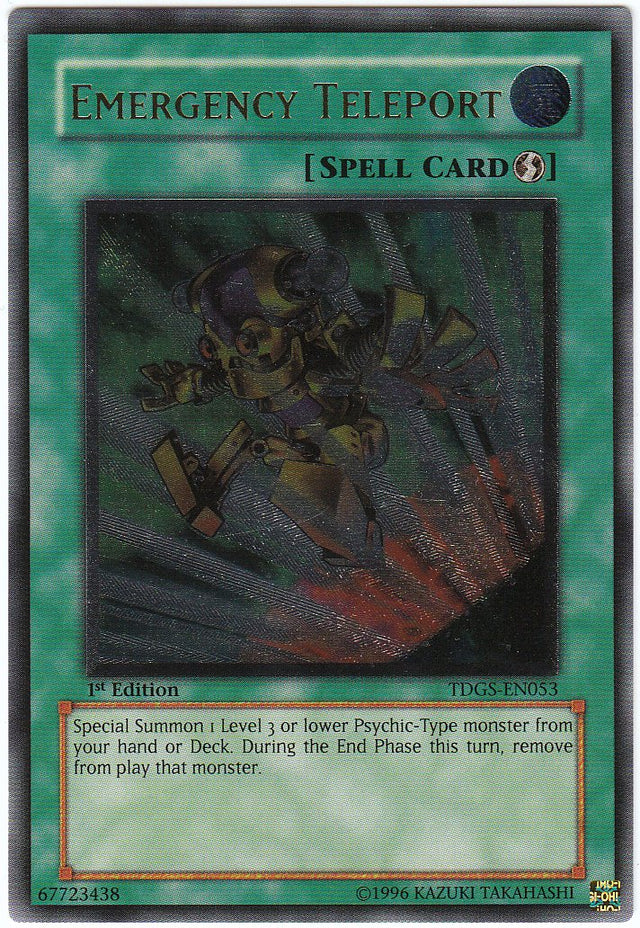 Emergency Teleport [TDGS-EN053] Ultimate Rare - PCA Designer Toys