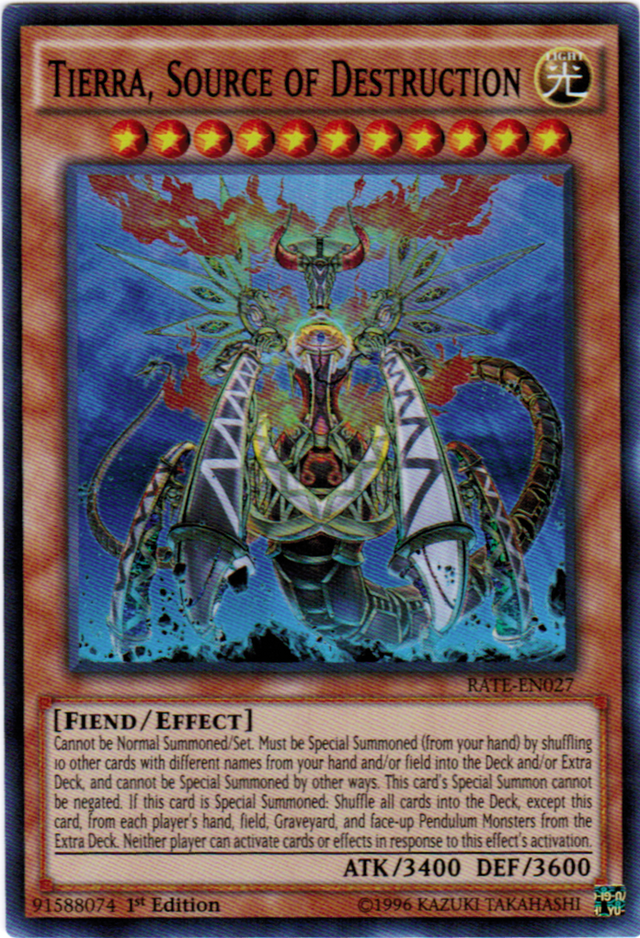 Tierra, Source of Destruction [RATE-EN027] Super Rare - PCA Designer Toys