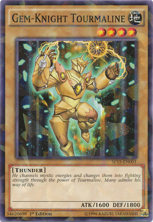 Gem-Knight Tourmaline [SP15-EN001] Shatterfoil Rare - PCA Designer Toys