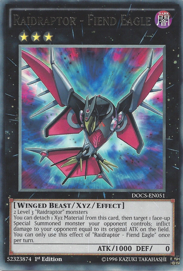 Raidraptor - Fiend Eagle [DOCS-EN051] Rare - PCA Designer Toys