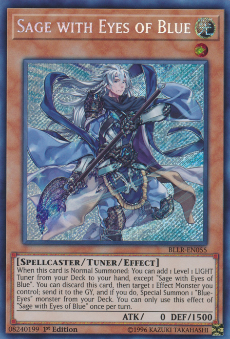 Sage with Eyes of Blue [BLLR-EN055] Secret Rare - PCA Designer Toys