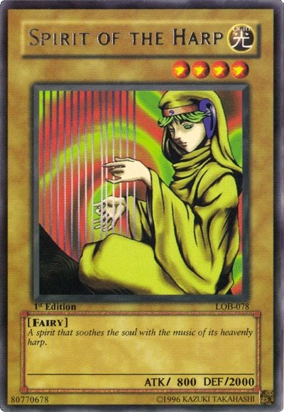 Spirit of the Harp [LOB-078] Rare - PCA Designer Toys