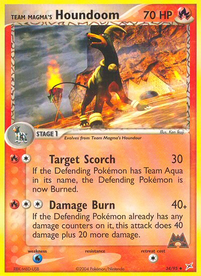 Team Magma's Houndoom (34/95) [EX: Team Magma vs Team Aqua] - PCA Designer Toys