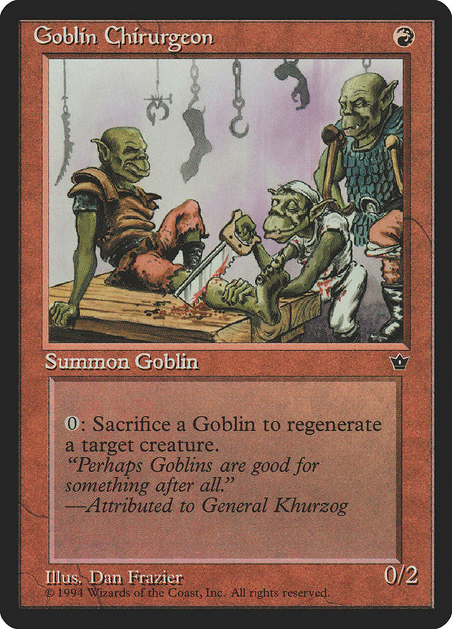 Goblin Chirurgeon (Dan Frazier) [Fallen Empires] - PCA Designer Toys