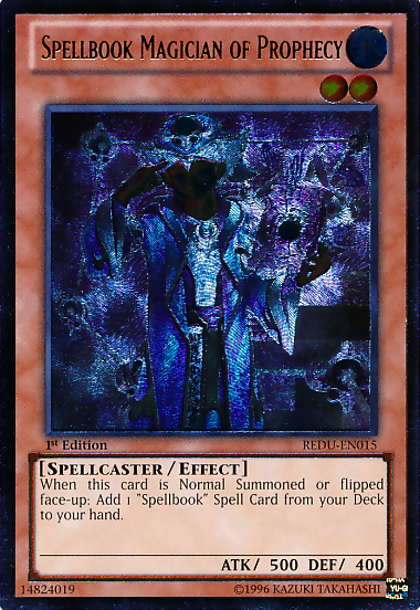 Spellbook Magician of Prophecy [REDU-EN015] Ultimate Rare - PCA Designer Toys