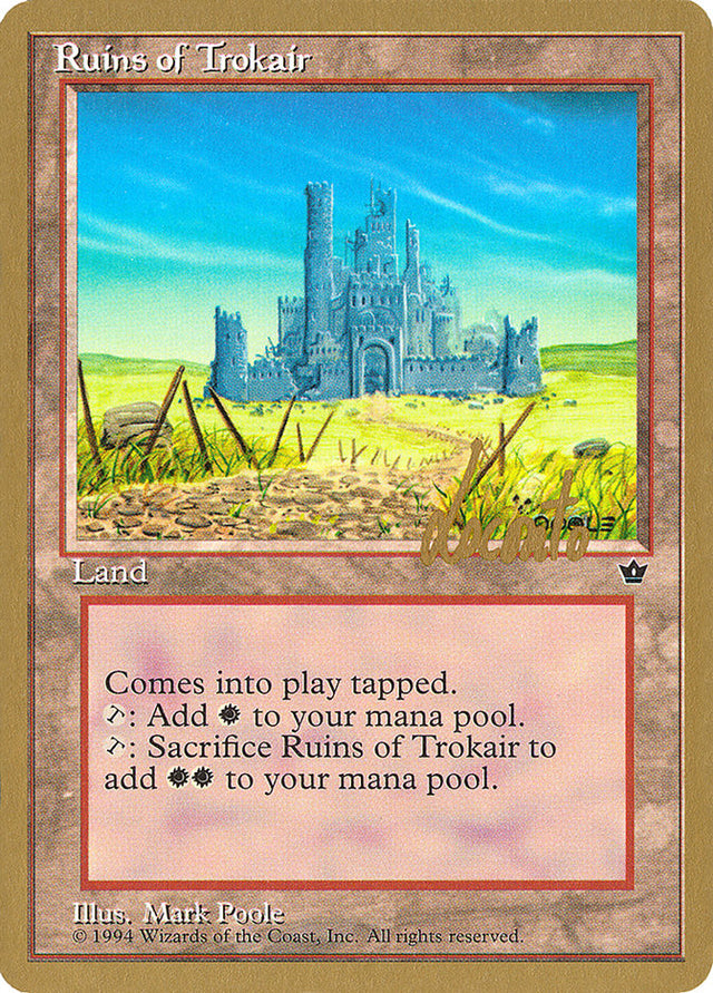 Ruins of Trokair (Michael Loconto) [Pro Tour Collector Set] - PCA Designer Toys