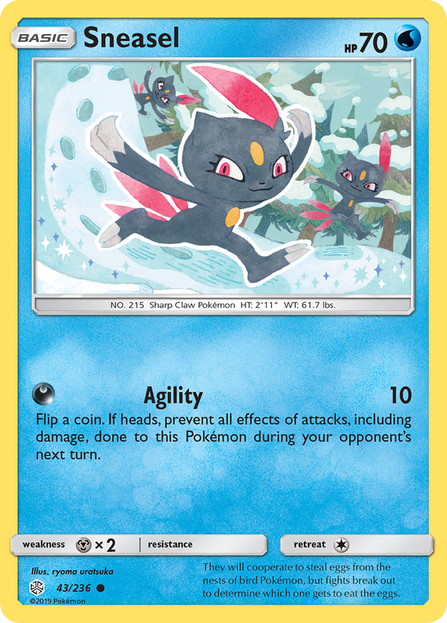 Sneasel (43/236) [Sun & Moon: Cosmic Eclipse] - PCA Designer Toys